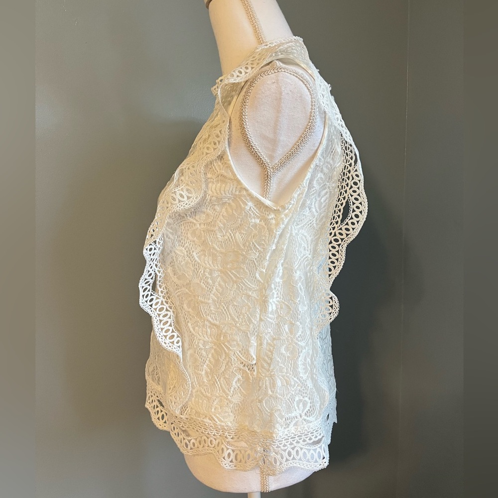 ADIVA RUFFLE SLEEVE LACE TOP (769) - Picture 8 of 16
